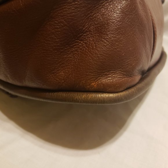 Carmen Steffens Brown Leather Hobo Shoulder Bag - Picture 7 of 15